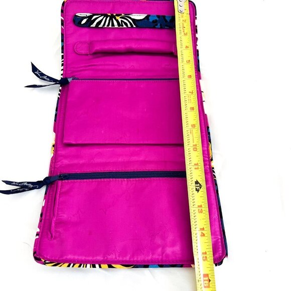 Vera Bradley All Wrapped Up Jewelry Organizer Travel Roll and Padded zip case - Picture 8 of 15